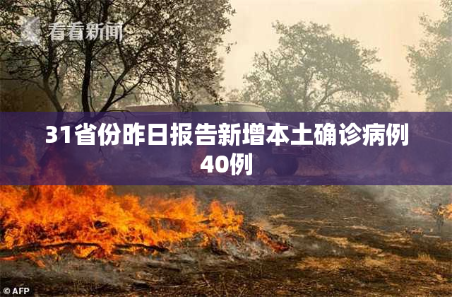 31省份昨日报告新增本土确诊病例40例