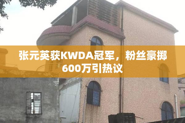 张元英获KWDA冠军，粉丝豪掷600万引热议