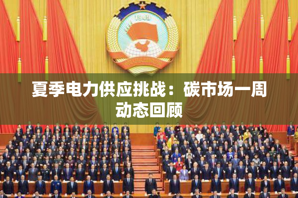 夏季电力供应挑战：碳市场一周动态回顾