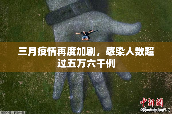 三月疫情再度加剧，感染人数超过五万六千例