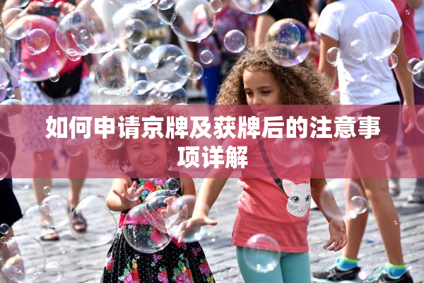 如何申请京牌及获牌后的注意事项详解