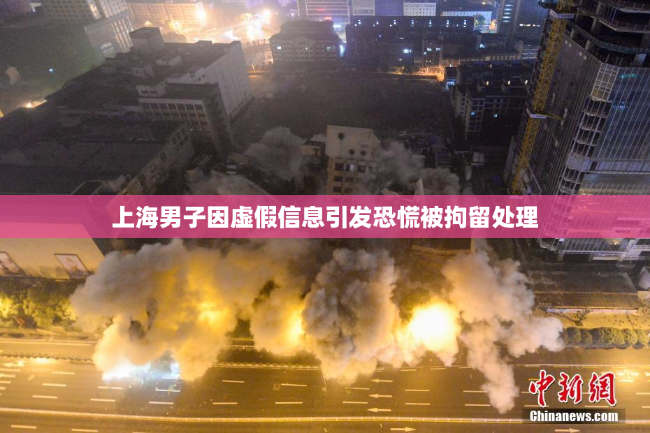 上海男子因虚假信息引发恐慌被拘留处理