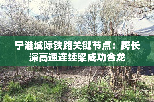 宁淮城际铁路关键节点：跨长深高速连续梁成功合龙