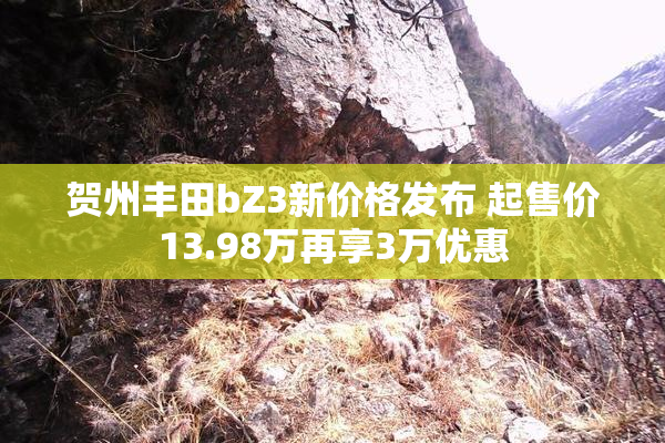 贺州丰田bZ3新价格发布 起售价13.98万再享3万优惠