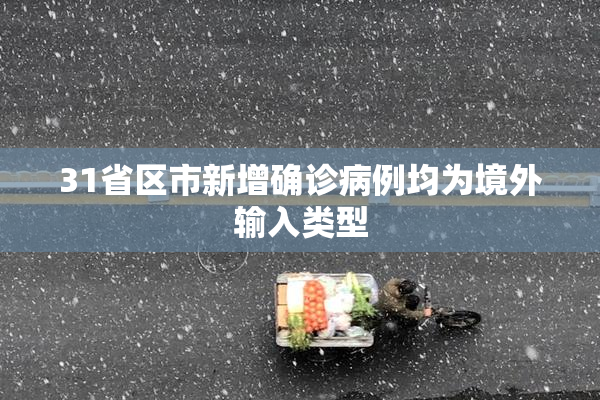 31省区市新增确诊病例均为境外输入类型