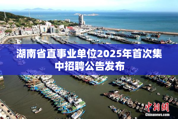 湖南省直事业单位2025年首次集中招聘公告发布